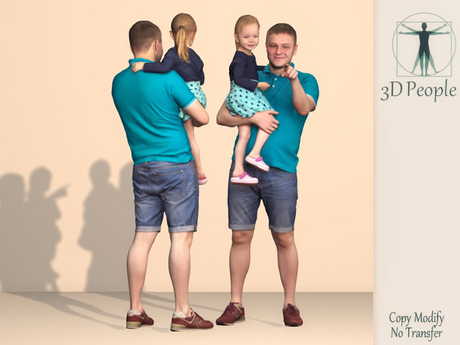Second Life Marketplace - 3D People - Family - Dad & Daughter (4 LI)